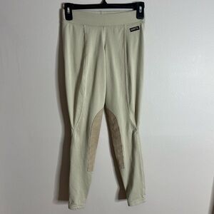 Kerrits Size Small Cropped Riding Breeches Pants Tan Equestrian B12